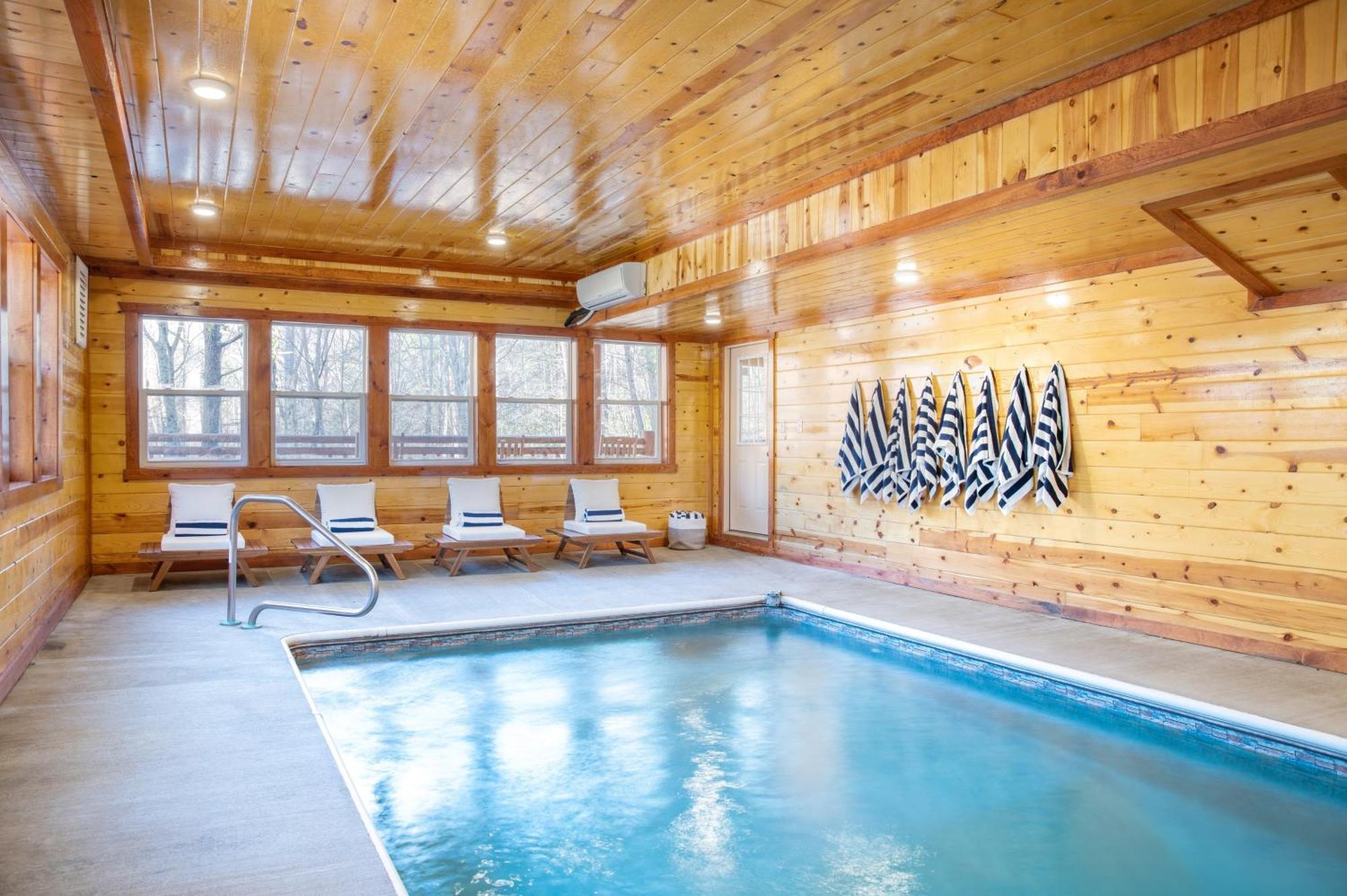 Sycamore By Avantstay Spectacular Mountain Home W Indoor Pool Hot Tub Home Theatre Fire Pit Севьервилл Экстерьер фото